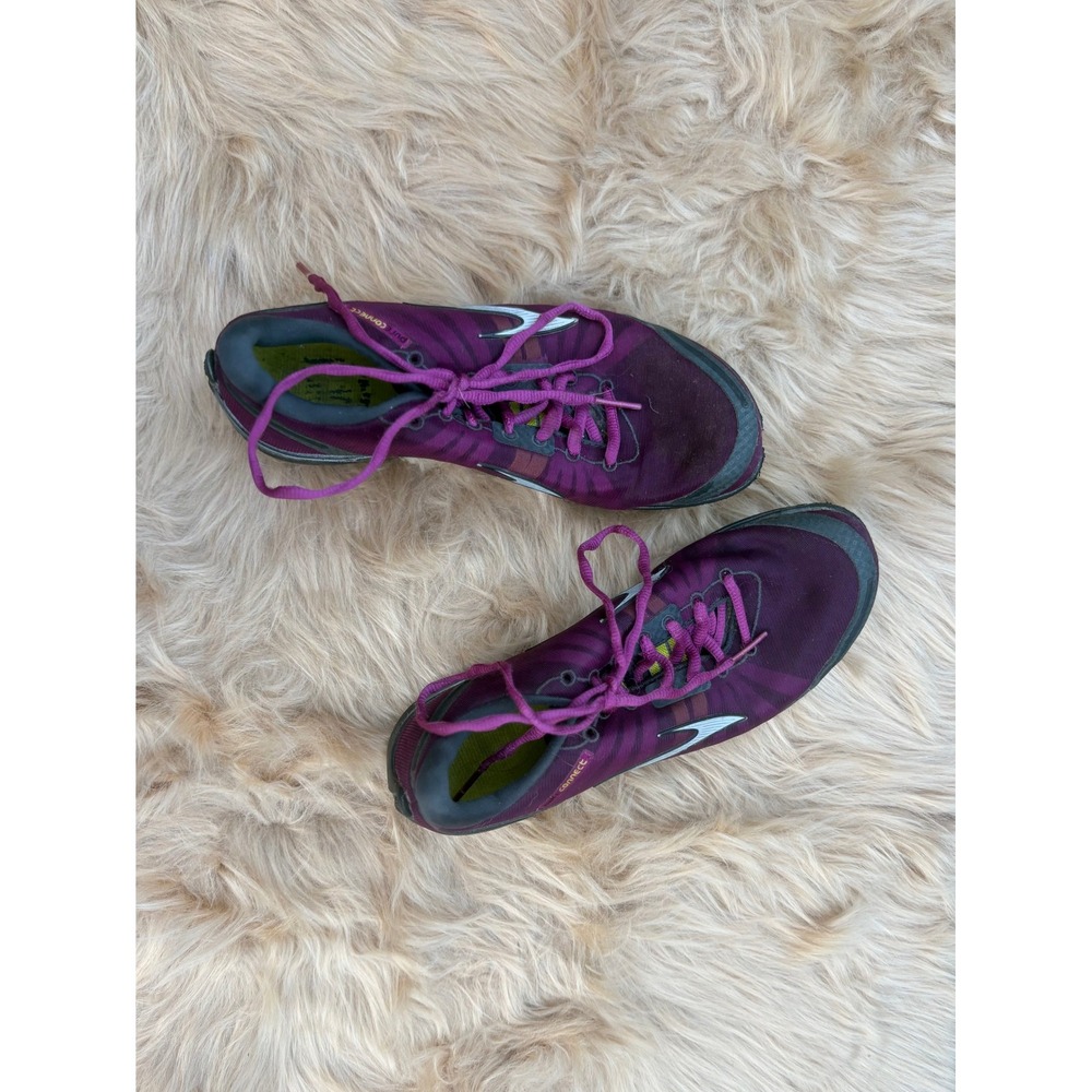 Brooks PureConnect Womens Running Shoes Purple Silver Low Top Sneakers Size 9